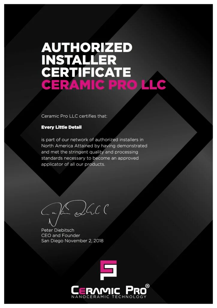 Ceramic Pro Certified